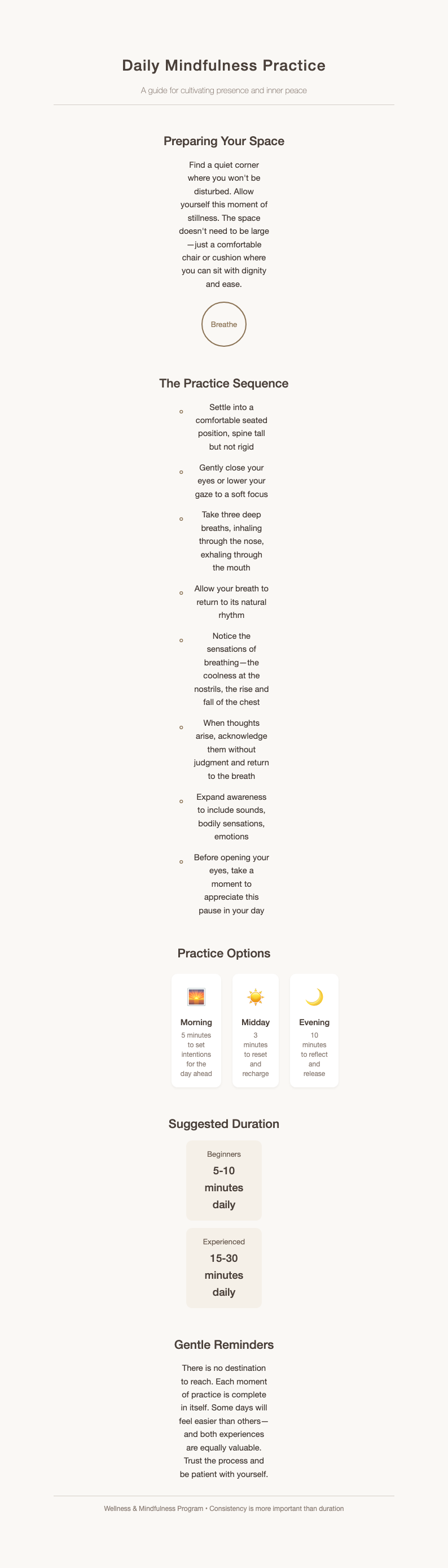 Japandi minimalist process document